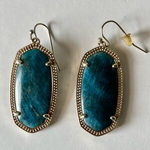 Kendra Scott Elegant Blue Silver Earrings